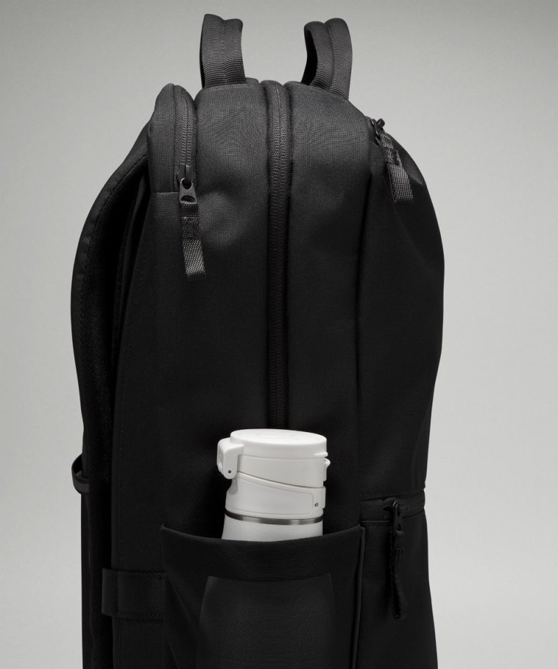 Lululemon Double-Zip Backpack 22L Black / Traverse Grey Online Outlet Sale