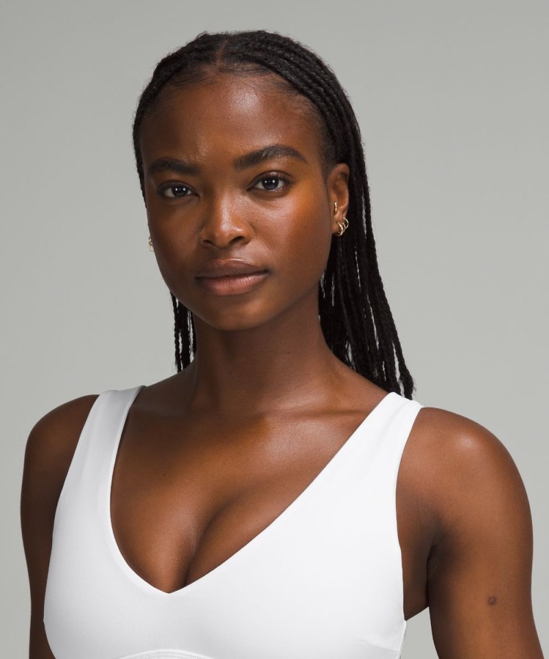 Lululemon lululemon Align™ V-Neck Bra *Light Support, C / D Cup White Online Outlet Sale