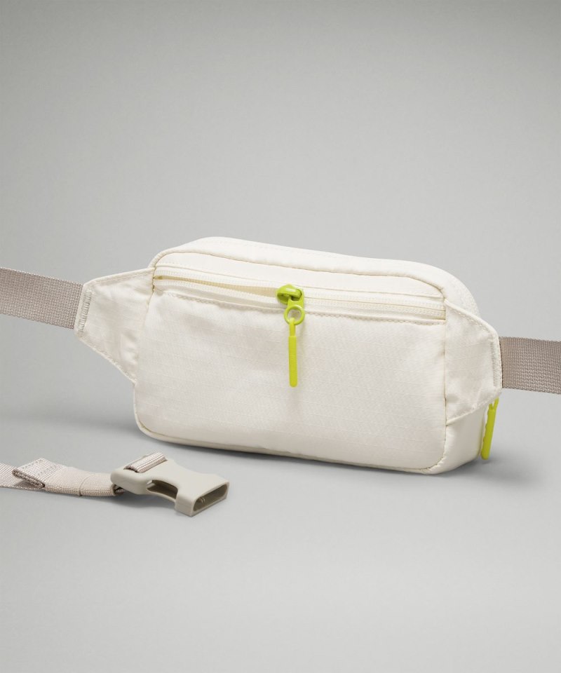 Lululemon Everywhere Belt Bag Mini *Ripstop Wisp Yellow / Raw Linen / Lichen Lime Online Outlet Sale