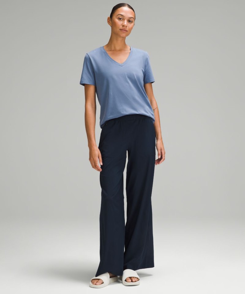 Lululemon Love V-Neck T-Shirt Oasis Blue Online Outlet Sale