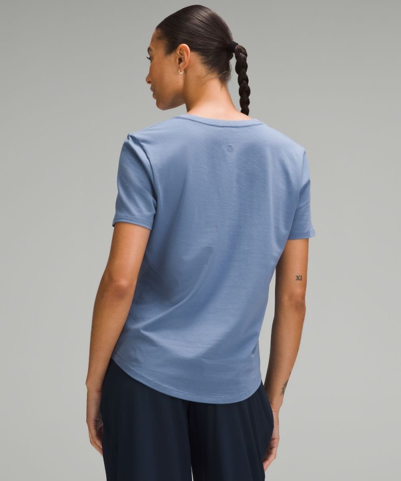 Lululemon Love V-Neck T-Shirt Oasis Blue Online Outlet Sale