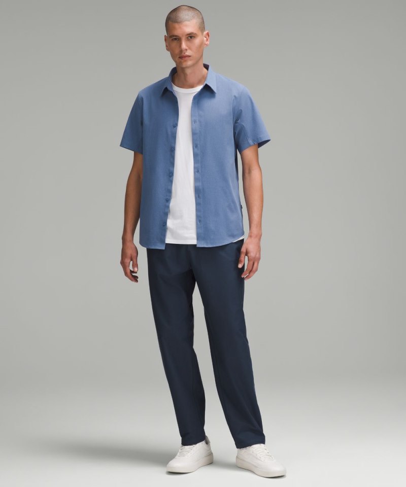 Lululemon Airing Easy Short-Sleeve Shirt Oasis Blue Online Outlet Sale