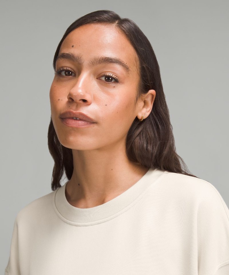 Lululemon Perfectly Oversized Crew *Graphic Bone Online Outlet Sale