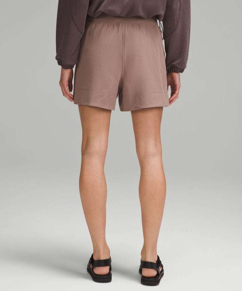 Lululemon Stretch Woven Relaxed-Fit High-Rise Short 4" Taupetastic Online Outlet Sale
