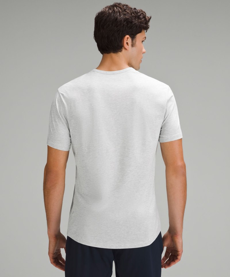Lululemon 5 Year Basic T-Shirt *5 Pack Black / White / Heathered Vapor / Blue Linen Online Outlet Sale
