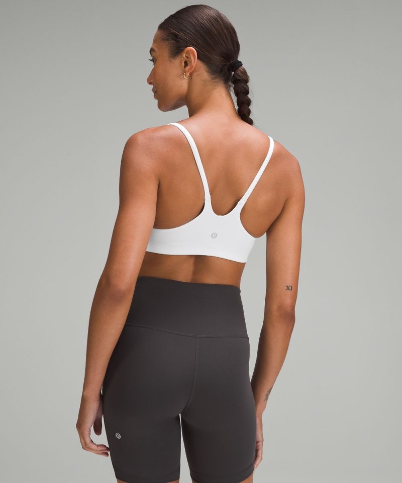 Lululemon Wunder Train Strappy Racer Bra *Light Support, A / B Cup White Online Outlet Sale