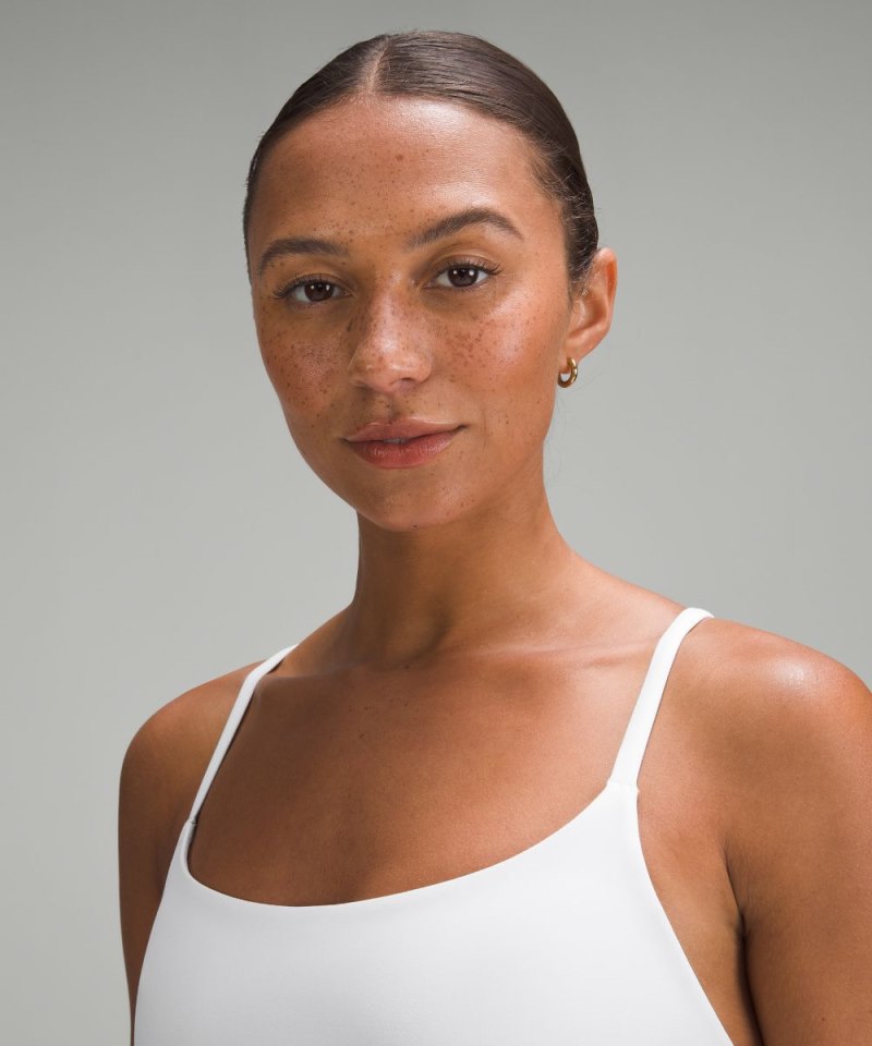 Lululemon Wunder Train Strappy Racer Bra *Light Support, A / B Cup White Online Outlet Sale
