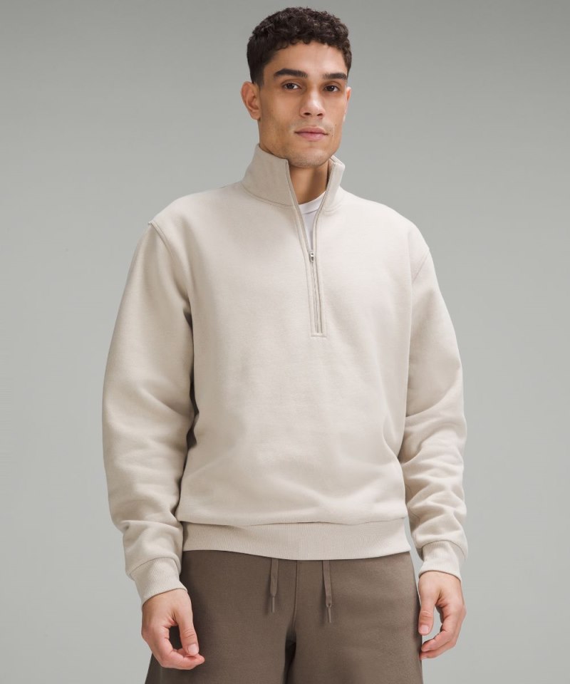 Lululemon Steady State Half Zip Mojave Tan Online Outlet Sale