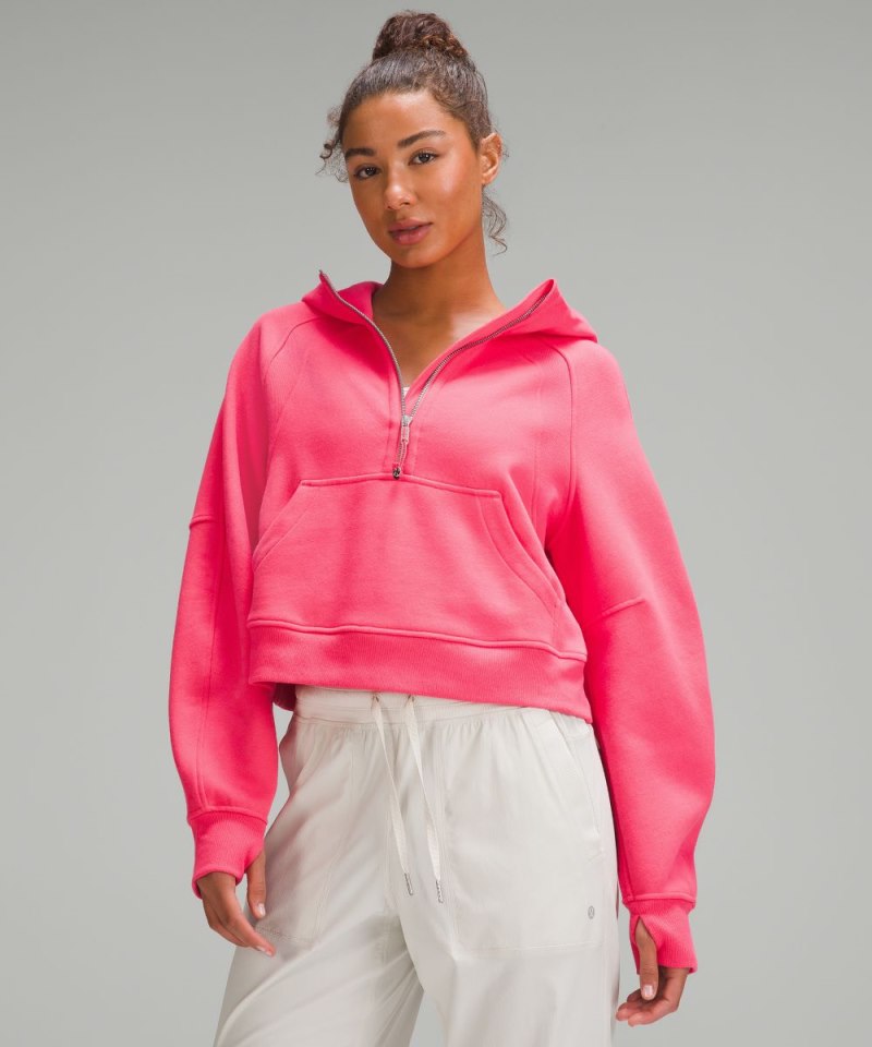 Lululemon Scuba Oversized Half-Zip Hoodie Glaze Pink Online Outlet Sale