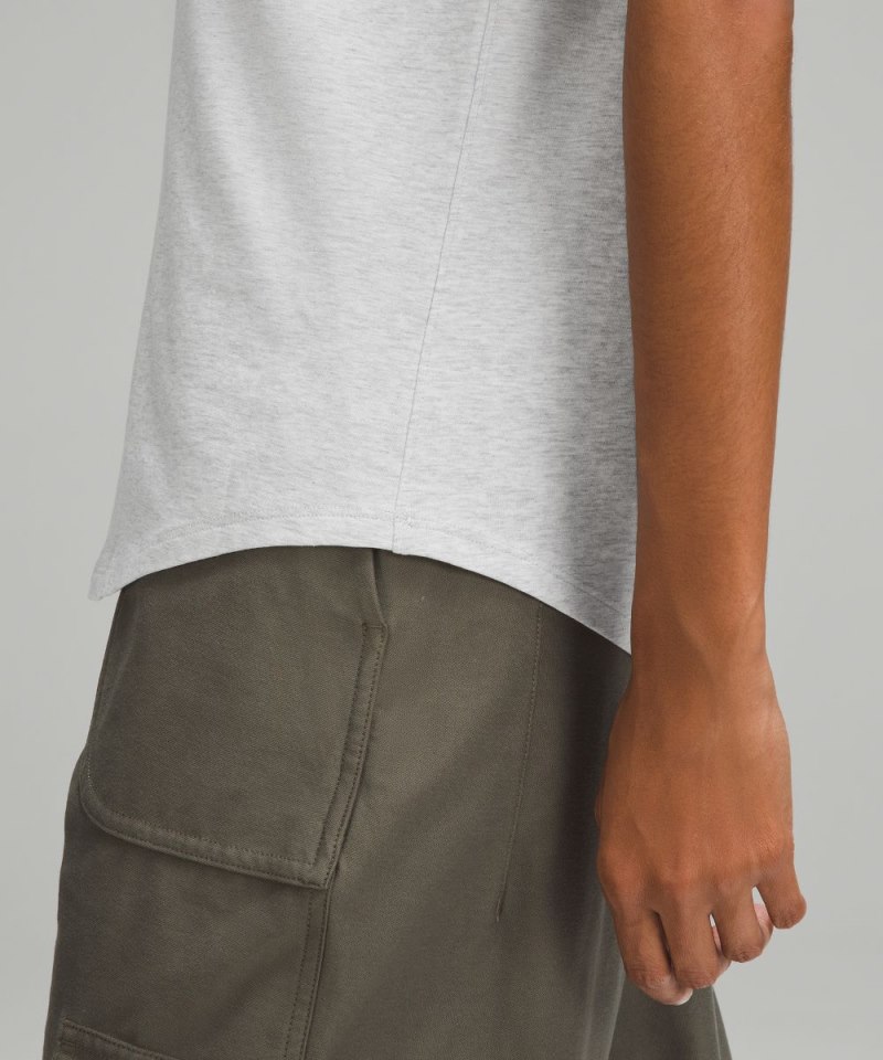 Lululemon Love V-Neck T-Shirt Heathered Core Ultra Light Grey Online Outlet Sale