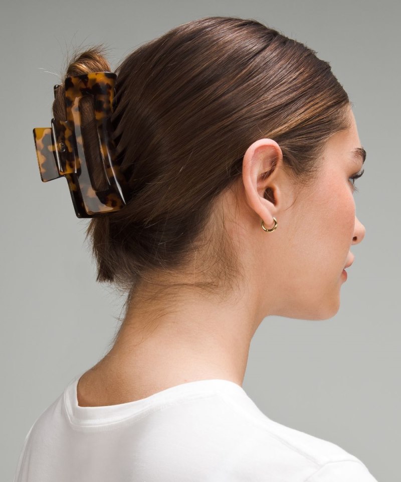 Lululemon Extra Large Claw Hair Clip French Press / Burnt Caramel Online Outlet Sale