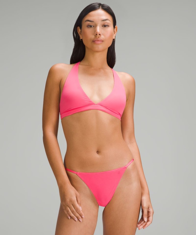 Lululemon Wundermost Ultra-Soft Nulu T-Strap Triangle Bralette *A / B Cup Glaze Pink Online Outlet Sale