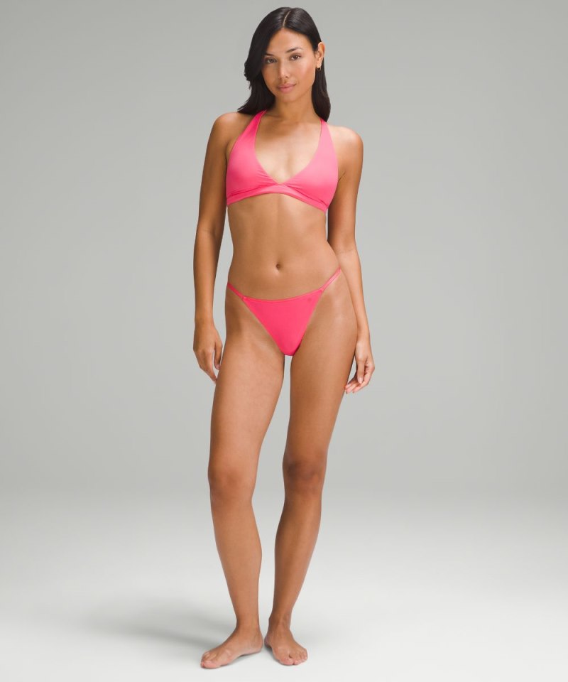 Lululemon Wundermost Ultra-Soft Nulu T-Strap Triangle Bralette *A / B Cup Glaze Pink Online Outlet Sale