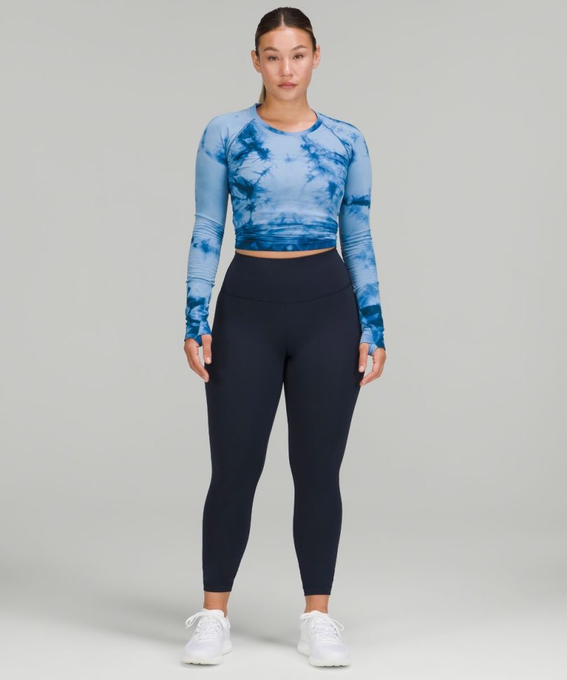 Lululemon Wunder Train Contour Fit High-Rise Tight 25" True Navy Online Outlet Sale