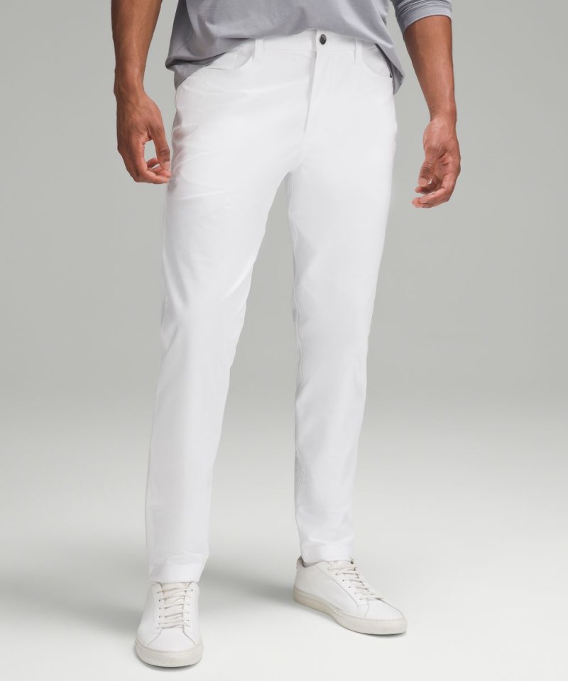 Lululemon ABC Slim-Fit 5 Pocket Pant 34" *Utilitech White Online Outlet Sale