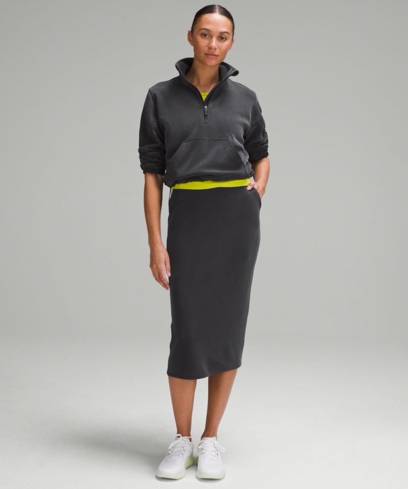 Lululemon Brushed Softstreme Half Zip Black Online Outlet Sale
