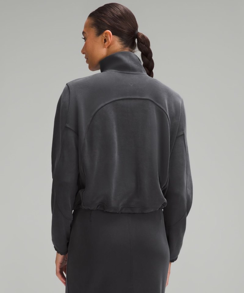 Lululemon Brushed Softstreme Half Zip Black Online Outlet Sale