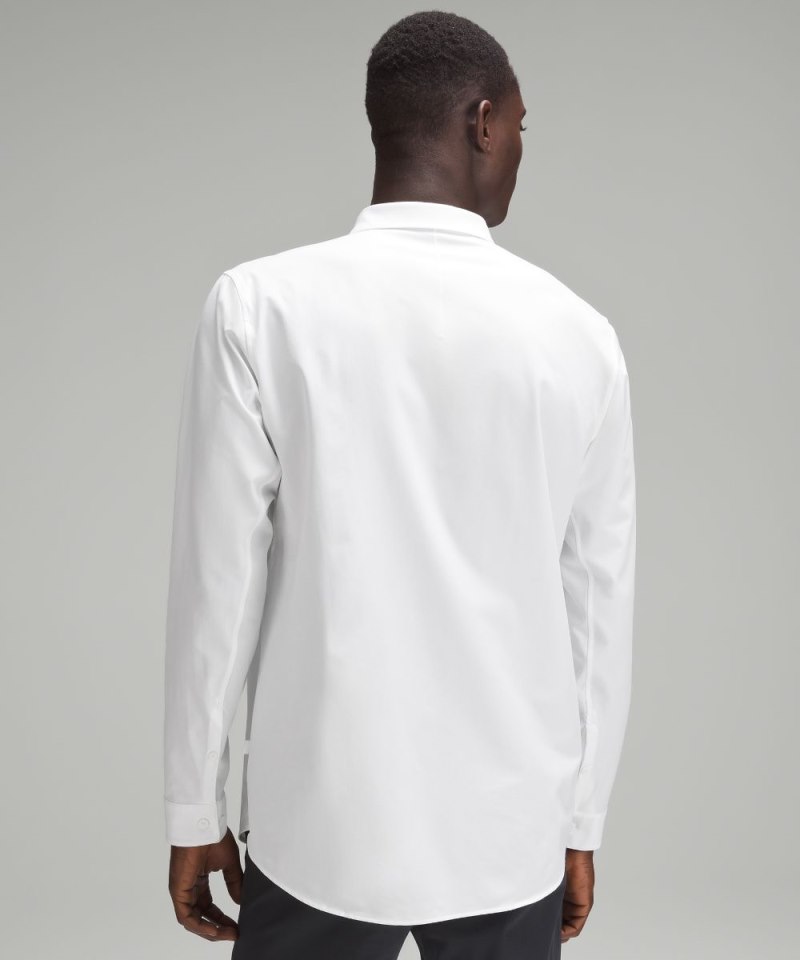Lululemon New Venture Slim-Fit Long-Sleeve Shirt White Online Outlet Sale