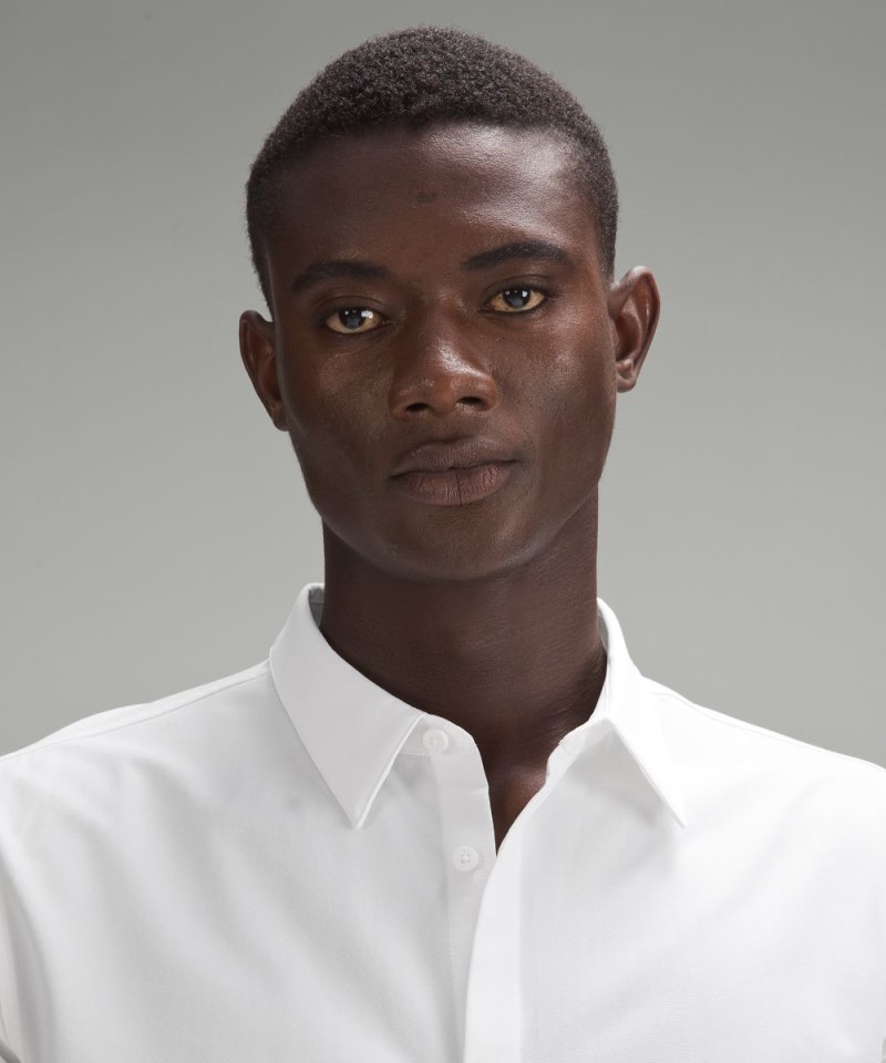 Lululemon New Venture Slim-Fit Long-Sleeve Shirt White Online Outlet Sale