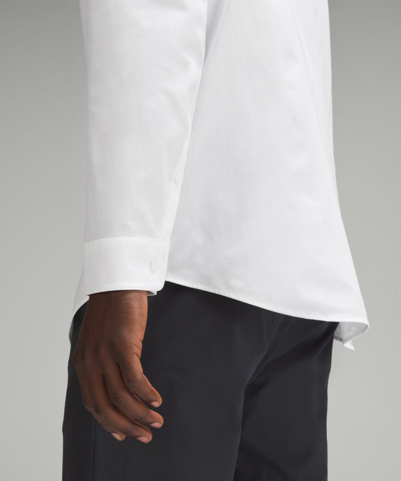 Lululemon New Venture Slim-Fit Long-Sleeve Shirt White Online Outlet Sale