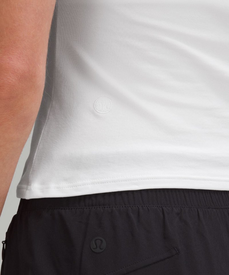 Lululemon Cap-Sleeve Henley T-Shirt White Online Outlet Sale
