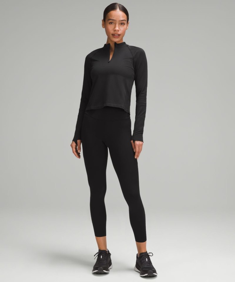 Lululemon Swiftly Tech Mockneck Half Zip 2.0 *Race Length Black / Black (not available) Online Outlet Sale