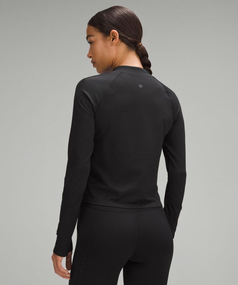 Lululemon Swiftly Tech Mockneck Half Zip 2.0 *Race Length Black / Black (not available) Online Outlet Sale