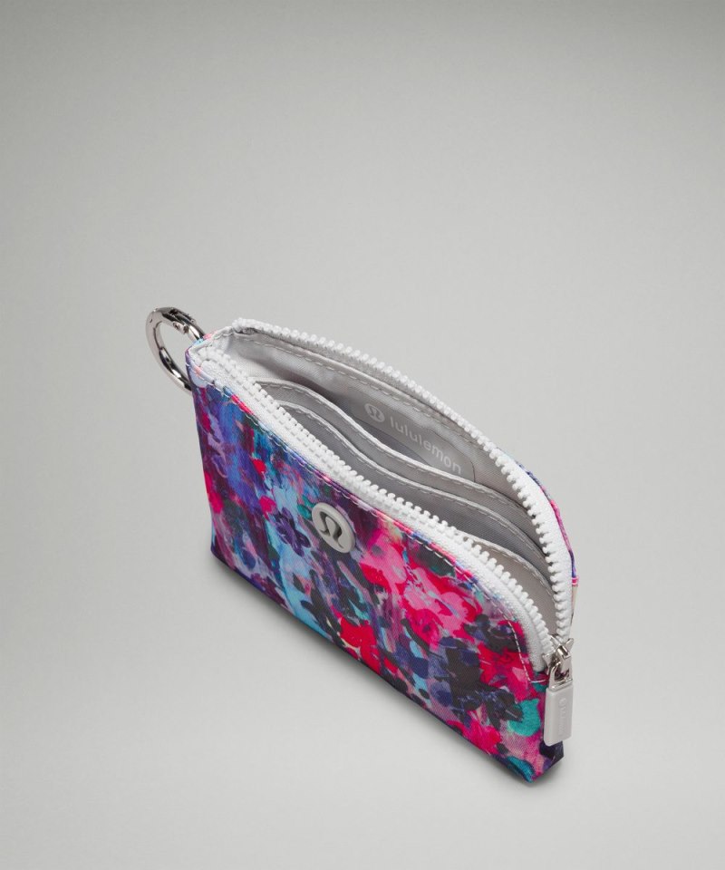 Lululemon Clippable Card Pouch Flower Glide Multi / Vapor Online Outlet Sale