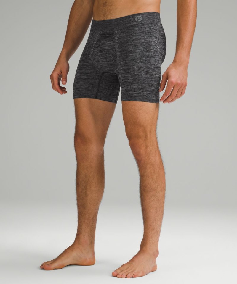 Lululemon Rapid Vent Tech Boxer 5" Heathered Core Black Online Outlet Sale