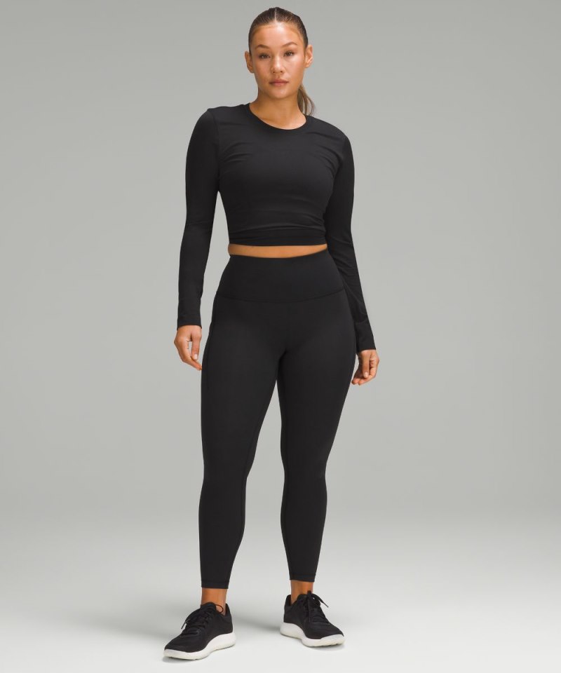Lululemon Wunder Train Contour Fit High-Rise Tight with Pockets 25" Black Online Outlet Sale