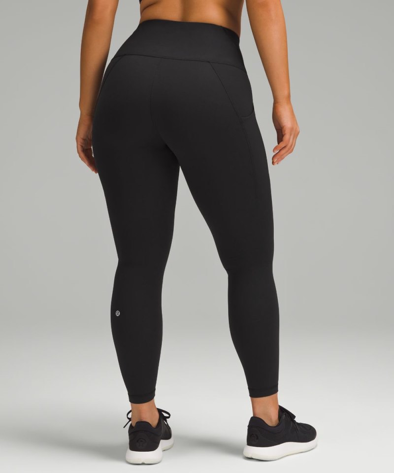 Lululemon Wunder Train Contour Fit High-Rise Tight with Pockets 25" Black Online Outlet Sale