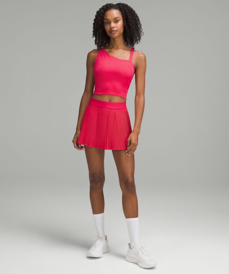 Lululemon Everlux Asymmetrical Tennis Tank Top *Medium Support, B / C Cup Cherry Mist Online Outlet Sale