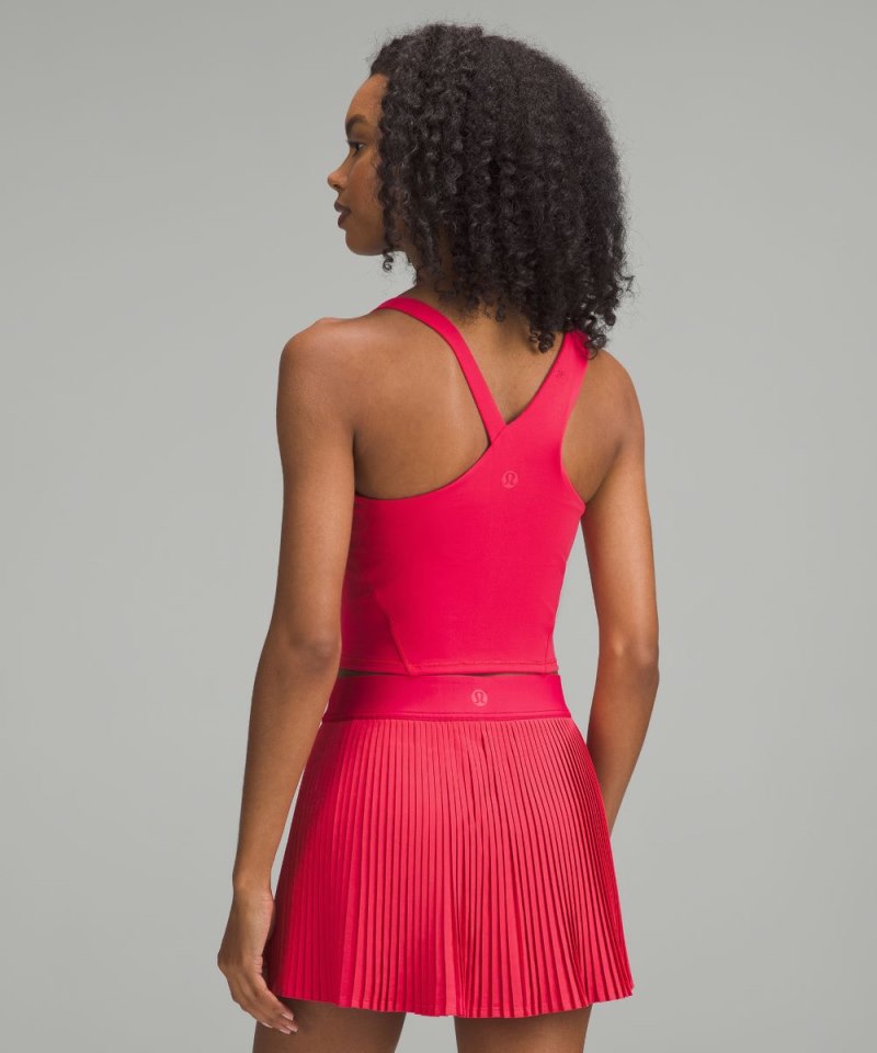 Lululemon Everlux Asymmetrical Tennis Tank Top *Medium Support, B / C Cup Cherry Mist Online Outlet Sale