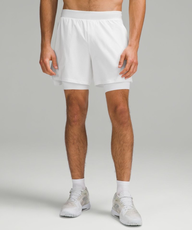 Lululemon Vented Tennis Short 6" White Online Outlet Sale