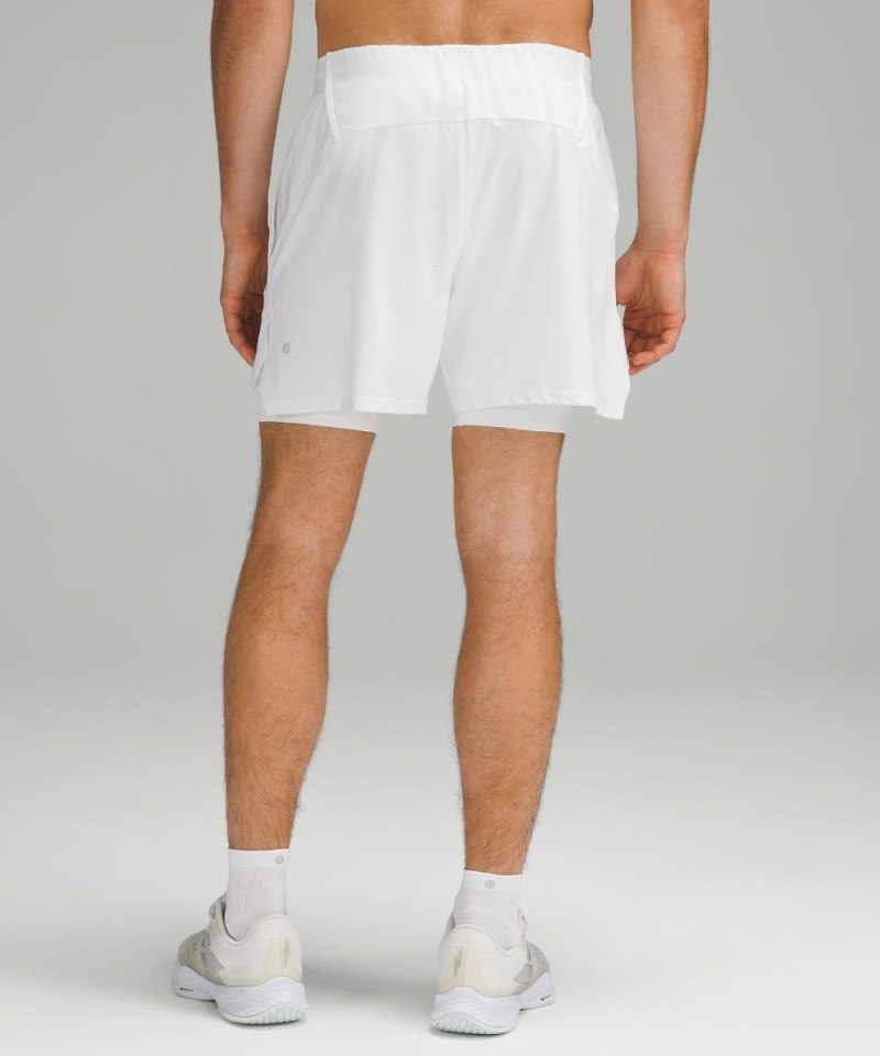 Lululemon Vented Tennis Short 6" White Online Outlet Sale