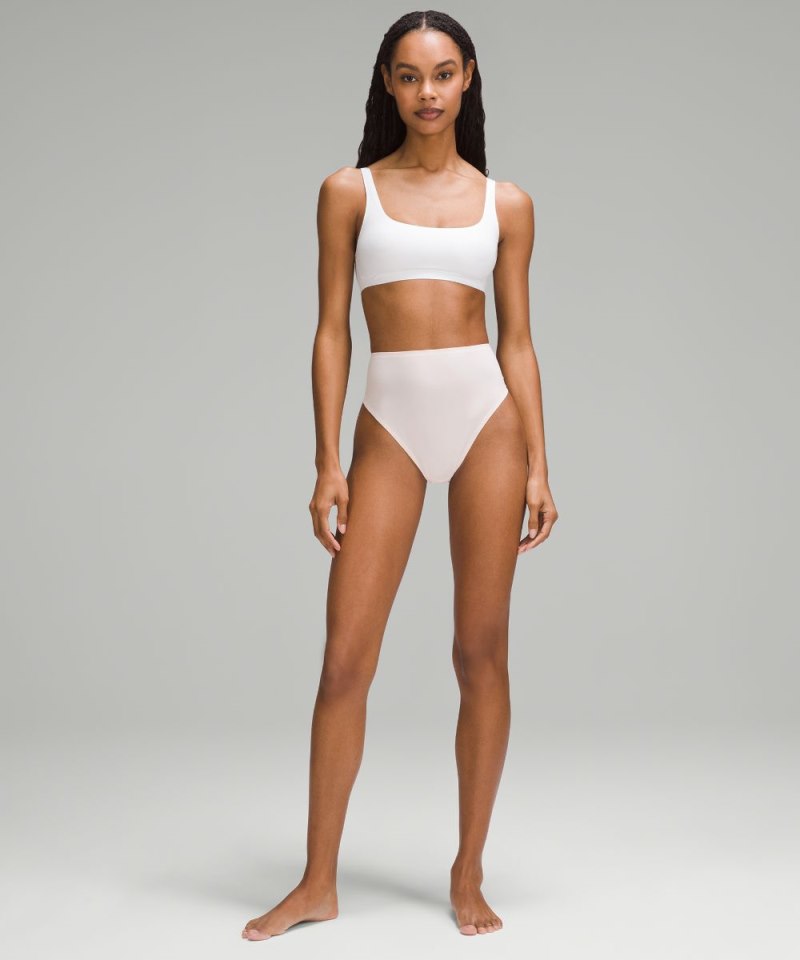 Lululemon Wundermost Ultra-Soft Nulu High-Waist Thong Underwear Strawberry Milkshake Online Outlet Sale