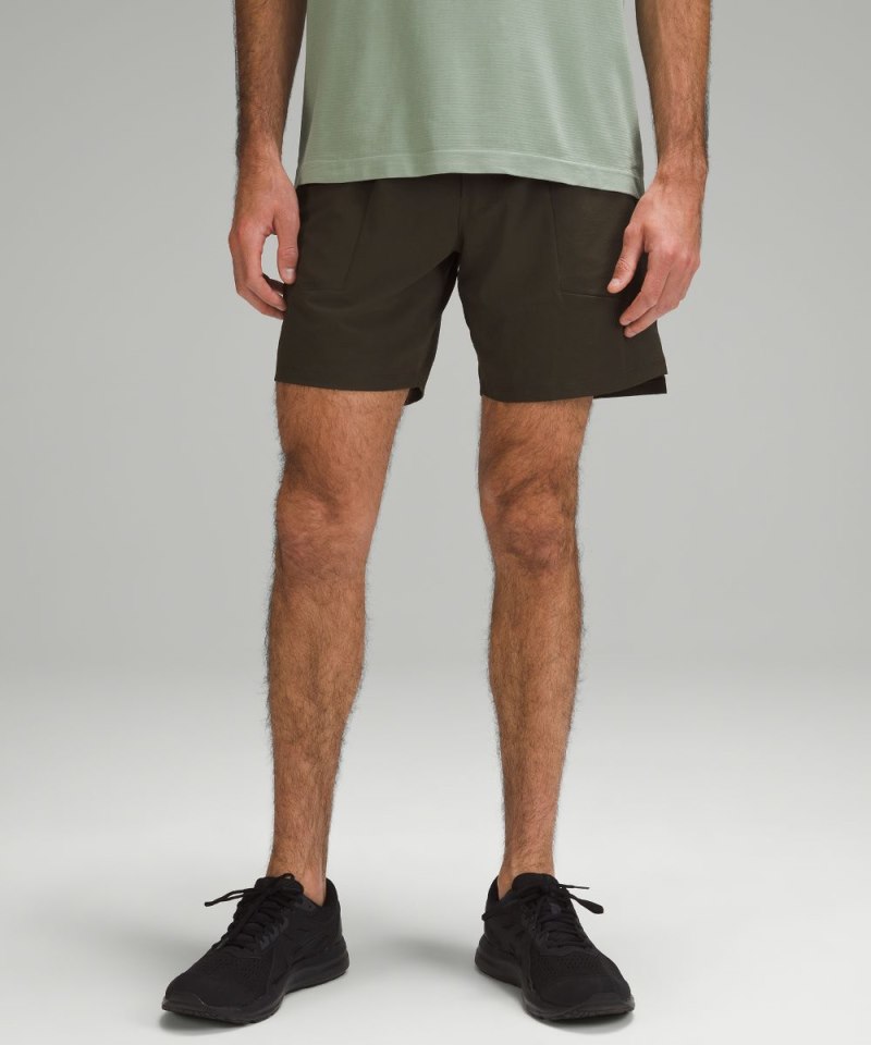 Lululemon License to Train Linerless Short 7" Dark Olive Online Outlet Sale