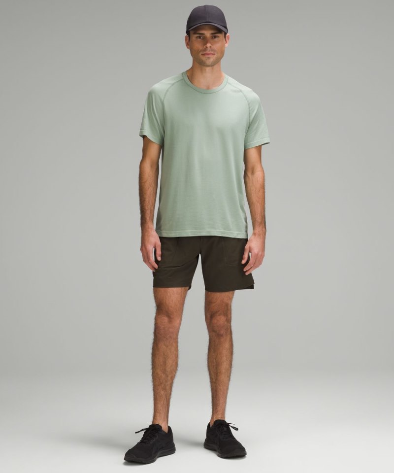 Lululemon License to Train Linerless Short 7" Dark Olive Online Outlet Sale