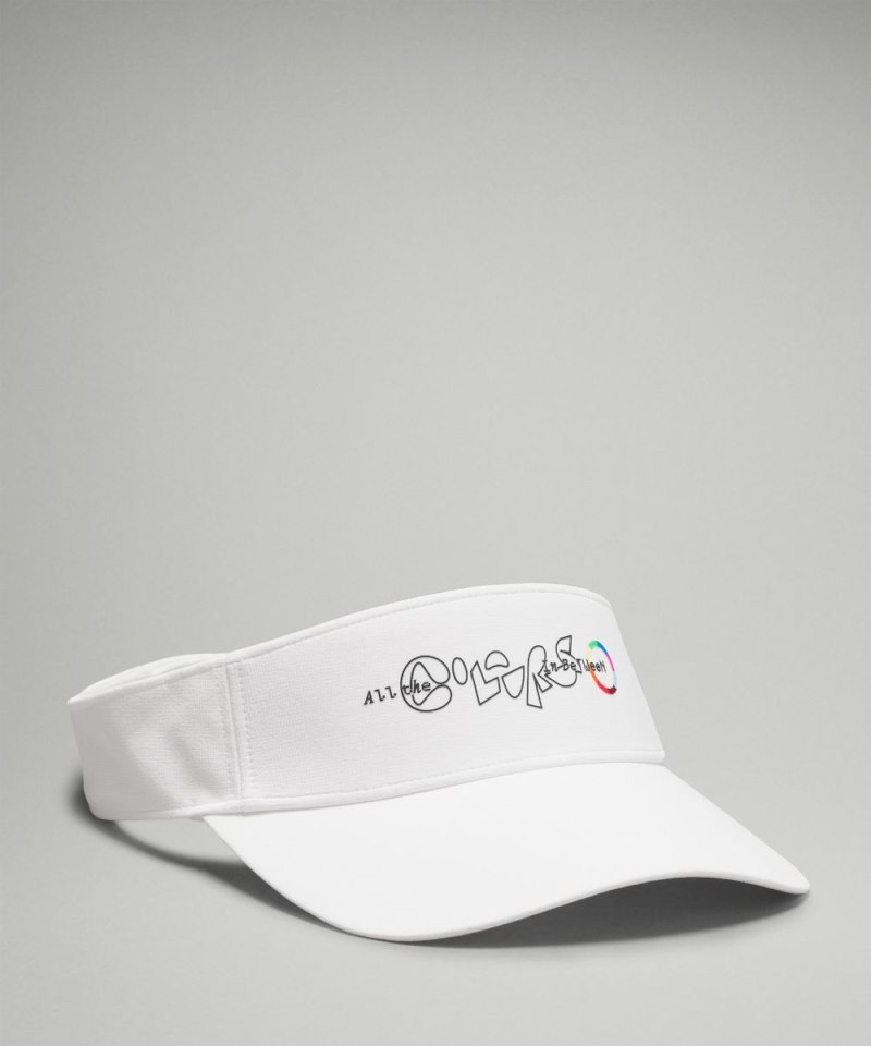 Lululemon Removable Sweatband All-Sport Visor *Pride White Online Outlet Sale