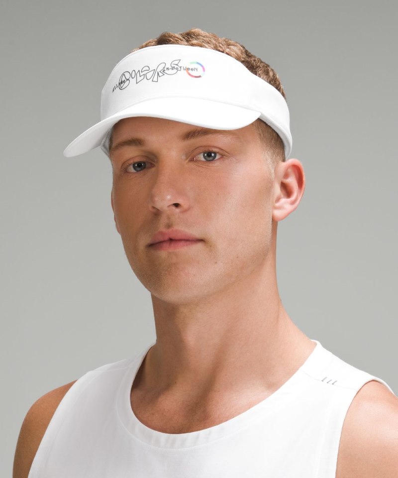 Lululemon Removable Sweatband All-Sport Visor *Pride White Online Outlet Sale