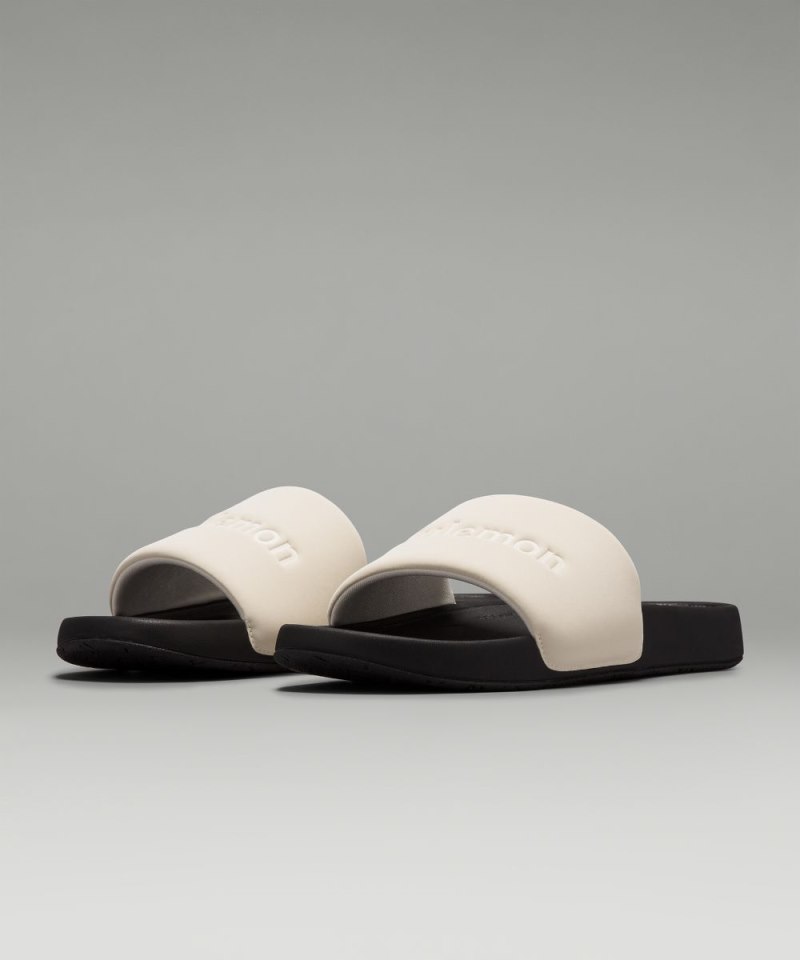 Lululemon restfeel Men's Slide *Graphic Light Ivory / Black / Light Ivory Online Outlet Sale