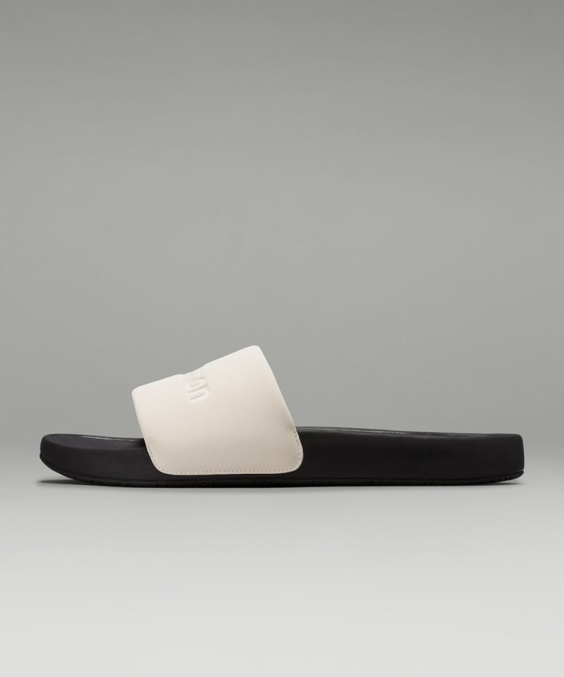 Lululemon restfeel Men's Slide *Graphic Light Ivory / Black / Light Ivory Online Outlet Sale