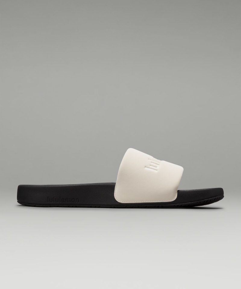 Lululemon restfeel Men's Slide *Graphic Light Ivory / Black / Light Ivory Online Outlet Sale