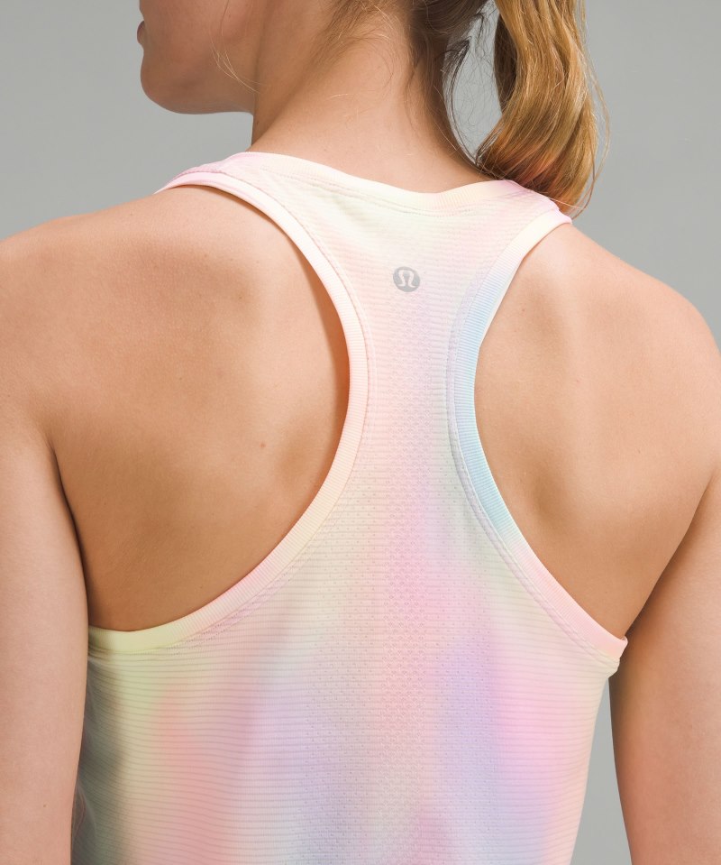 Lululemon Swiftly Tech Racerback Tank Top 2.0 Waist Length *Wash Psychedelic Wash Multi Online Outlet Sale