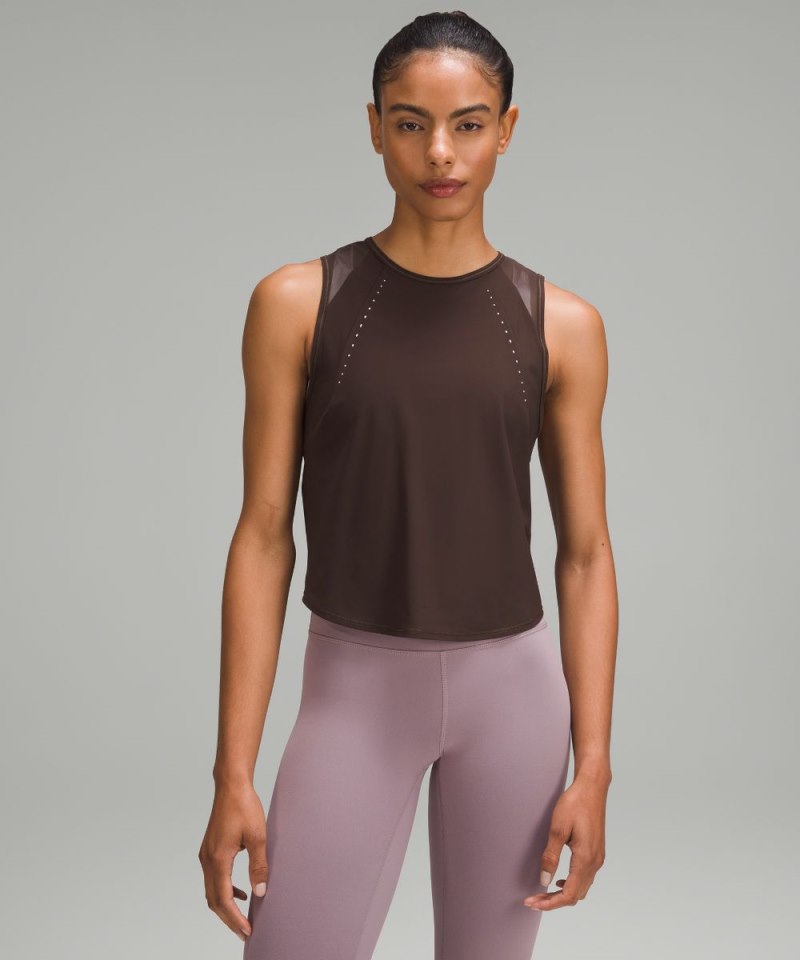 Lululemon Sculpt Cropped Tank Top Espresso (not available) Online Outlet Sale