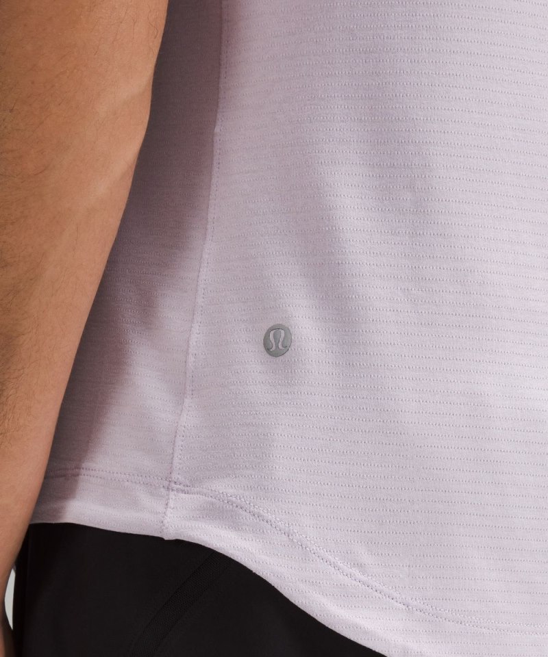 Lululemon License to Train Short-Sleeve Shirt Lilac Ether Online Outlet Sale