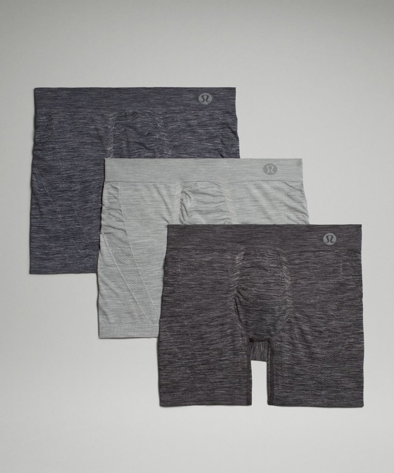 Lululemon Rapid Vent Tech Boxer 5" *3 Pack Heathered Core Black / Heathered Rhino Grey / Heathered True Navy Online Outlet Sale