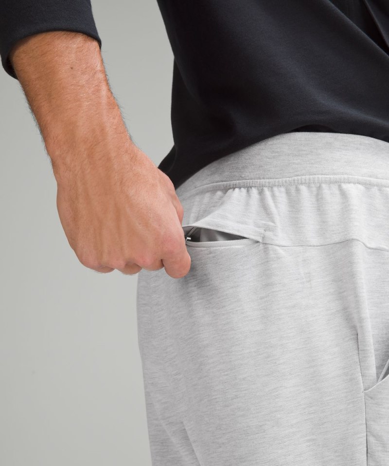 Lululemon City Sweat Jogger *Shorter Heathered Ultra Light Grey / Sea Salt Online Outlet Sale