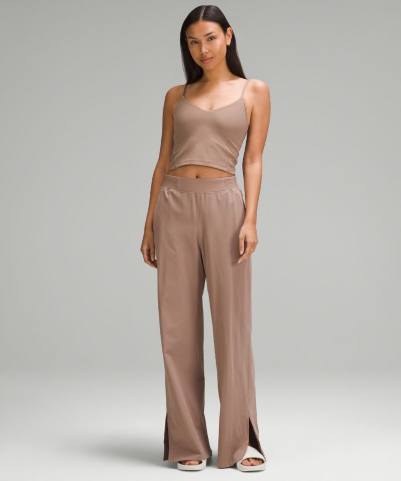 Lululemon Stretch Woven Wide-Leg High-Rise Pant Taupetastic Online Outlet Sale