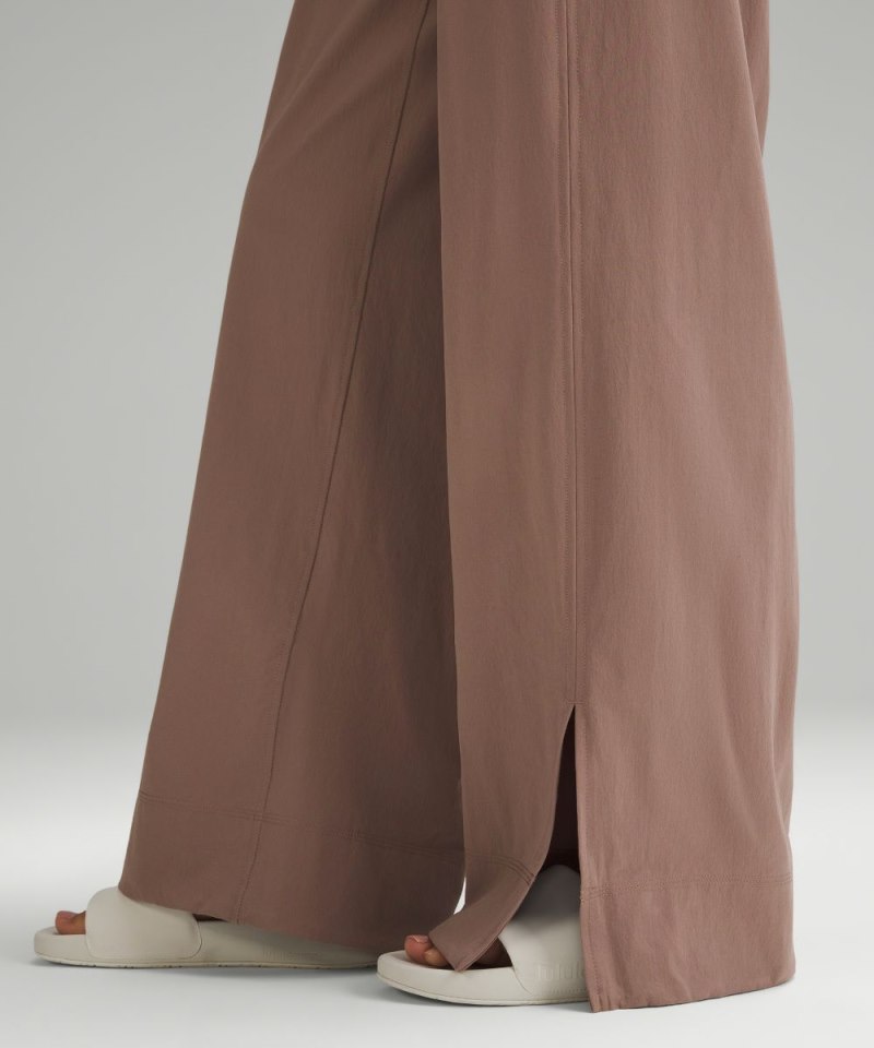 Lululemon Stretch Woven Wide-Leg High-Rise Pant Taupetastic Online Outlet Sale